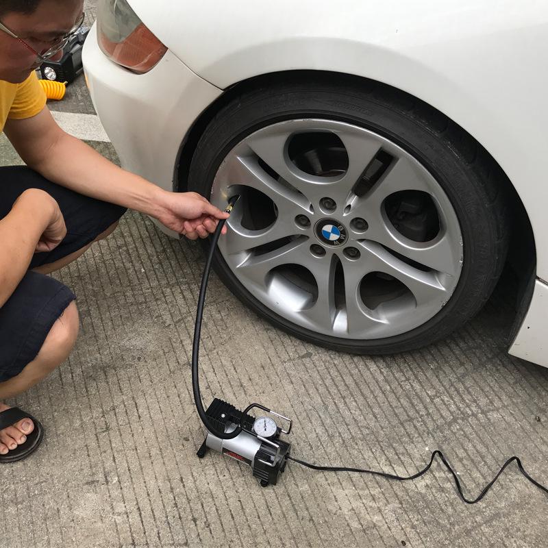 High-Power Portable 12V Car Air Pump with Fast Charging
