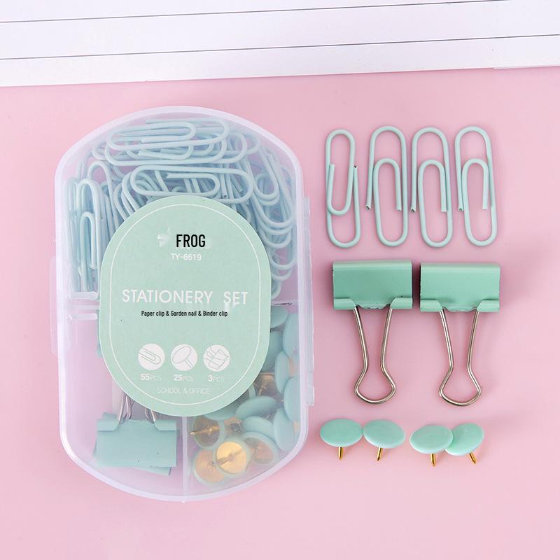 Macaron Metal Binding Clips for Student Papers and Office Bills