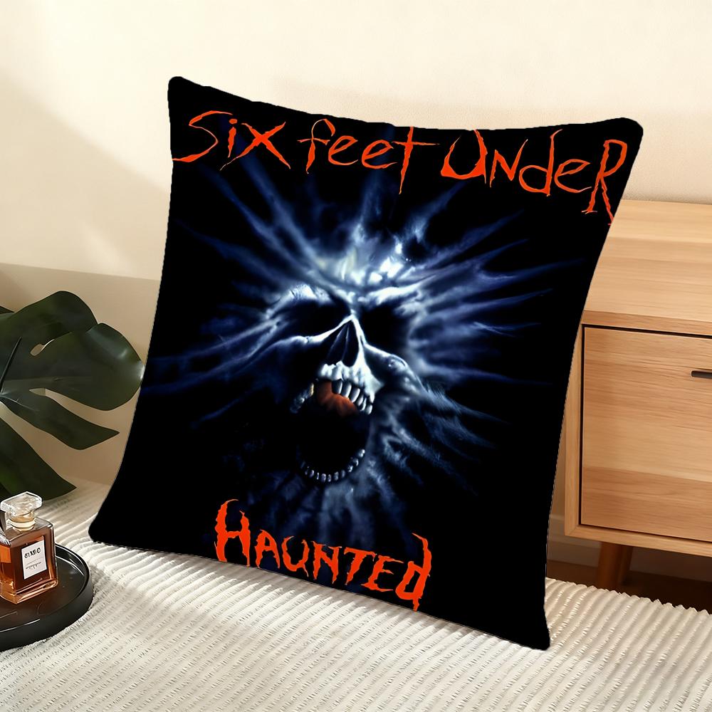 Cushion Cover Silky Short Plush Home Sofa Cushion Cover - Invisible Zipper Home Decoration Six Feet Under TV Series
