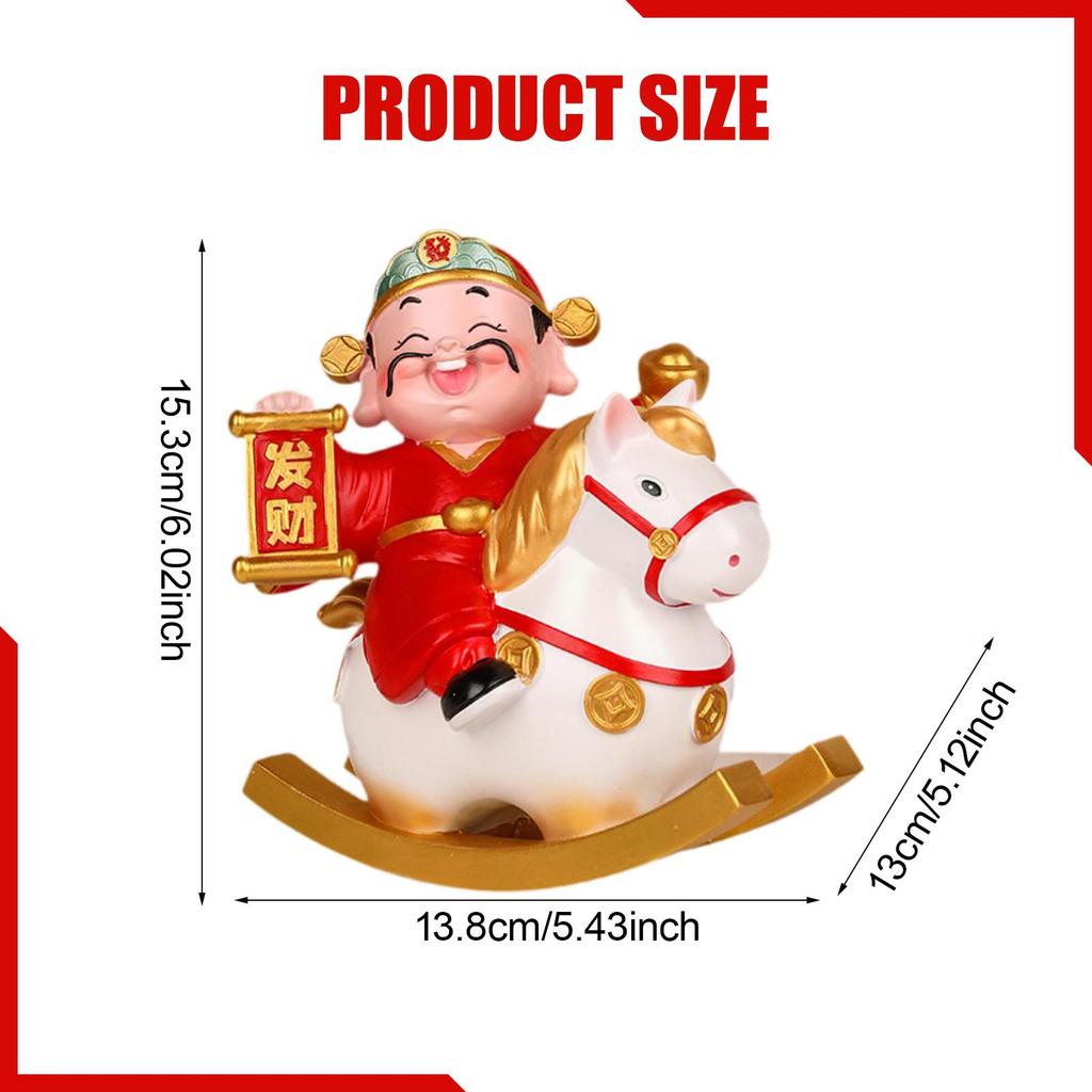 Horse Figurine Resin Horse Statue Ornaments Mini Figurine for Desktop Party Supplies