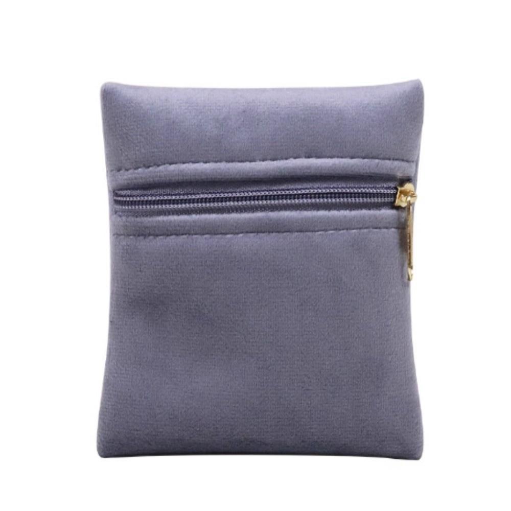 Double-Sided Zipper Jewelry Pouch Zipper Closure Jewelry Storage Bag  Jewelry Packaging