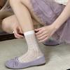 White Mesh Socks Children'S Mulberry Silk Thin Breathable Tube Socks Women'S Sweet Japanese College Style Girl Stacking Socks