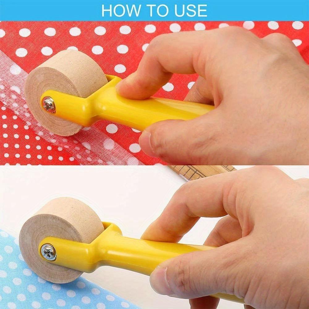 Quilting Seam Roller Sewing Seam Roller Wallpaper Roller with Easy To Grip Handle for Quilting Sewing Print Ink Home Decoration
