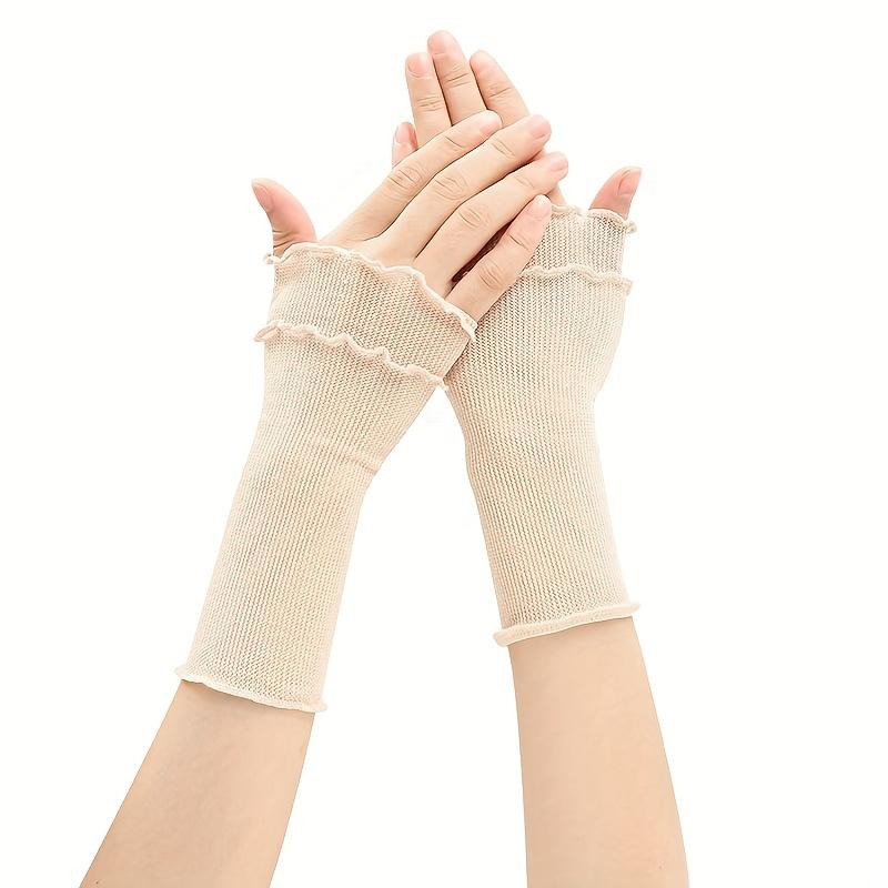 1Pair of fake sleeves, mesh sleeves, women's thin cuffs, wrist guards, scar cover, tattoo decorative gloves