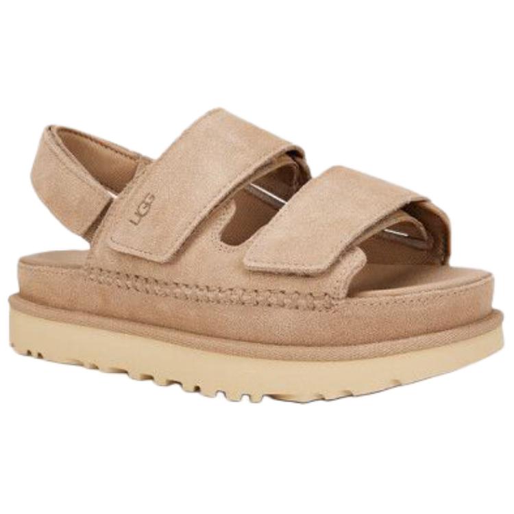 UGG Golden Family Two-Layer Cowhide Open-Toe Fashion Slide Sandals Women Sandals 1141493-SAN