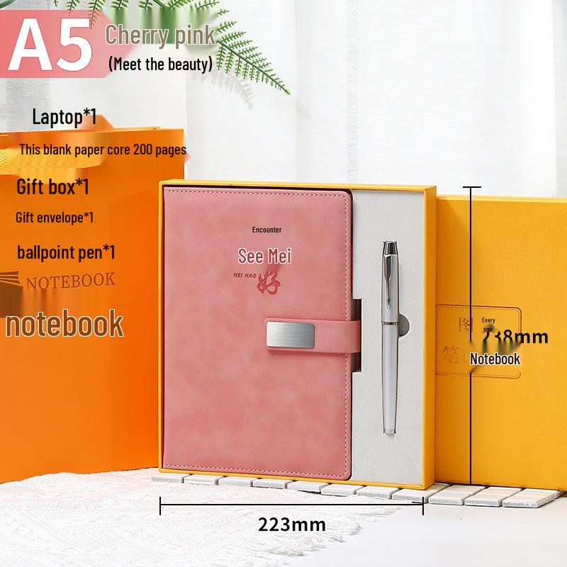 Deluxe A5/B5 Business Planner Notebook with Custom Logo Gift Box