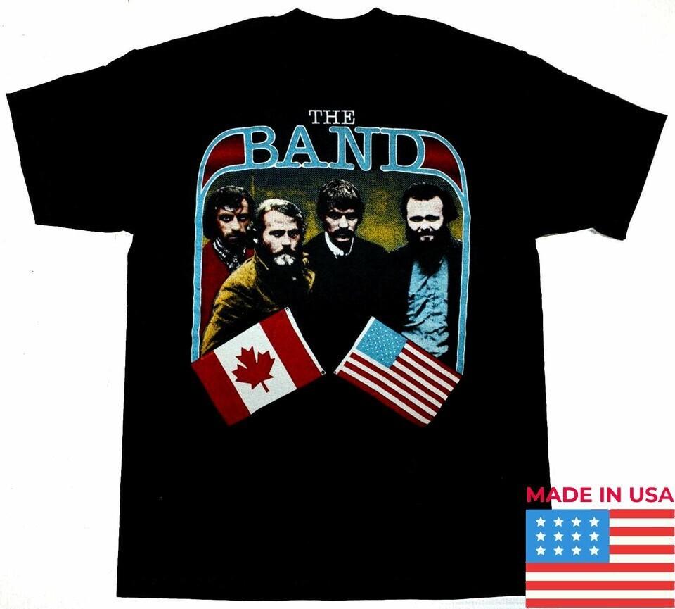 Levon Helm The Band 1983 Maglietta Tour Mondiale Classica Nera Unisex 1lato