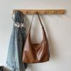 Leather Hobo Bag with Matching Clutch Large Capacity Fashion Shoulder Bag Set