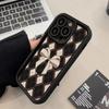 iPhone 17 Case: Diamond Pattern, Compatible with 12 to 17 Pro Max Models