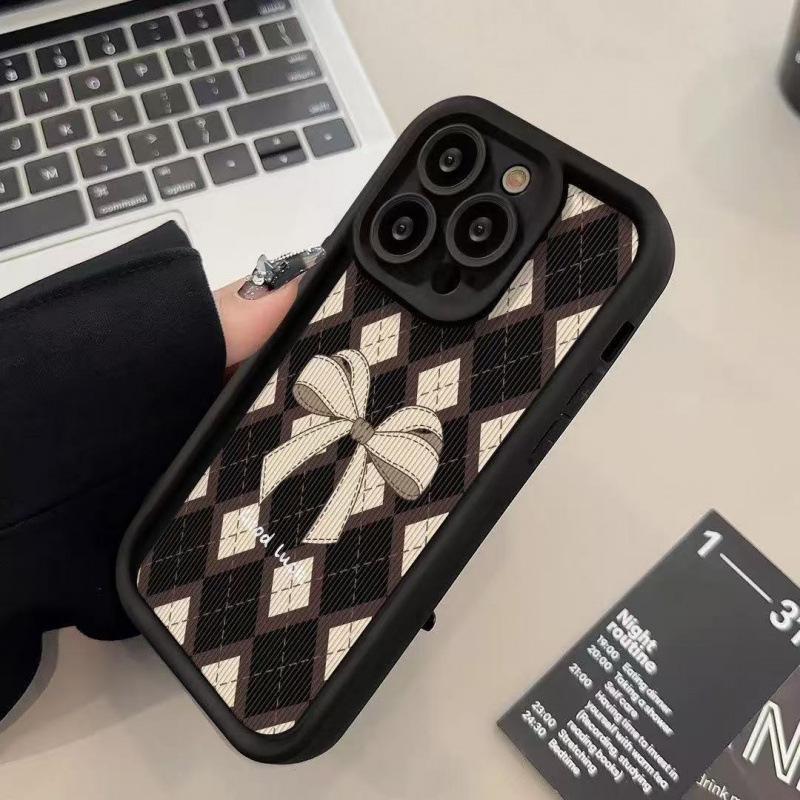 iPhone 17 Case: Diamond Pattern, Compatible with 12 to 17 Pro Max Models