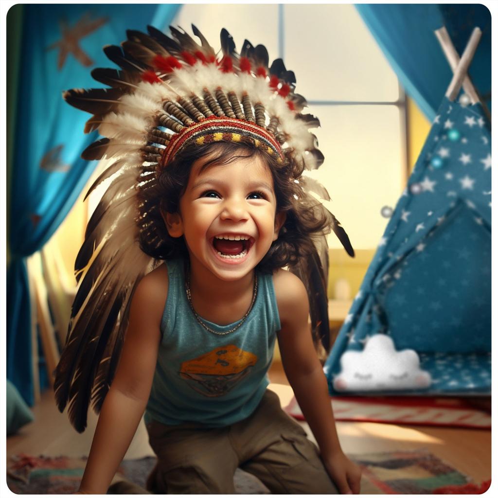 Tenda Tipi Nukido per Bambini con Luci