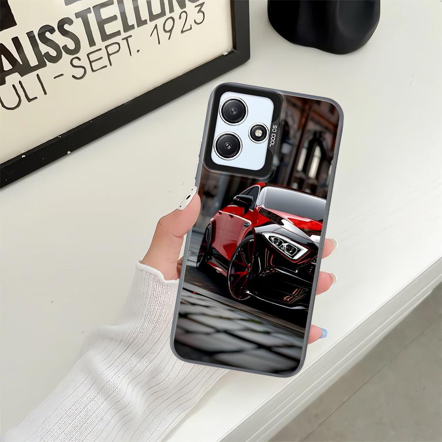 Back Phone Cover Case for Xiaomi Redmi A5 14C 10C 13C 9T 12C A1 A2 Plus 9C K60 Smoke Handsome Sports Car