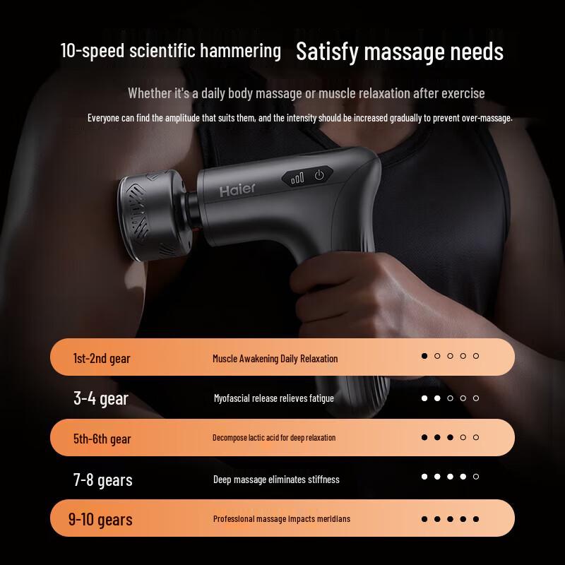 Haier Precision Massage Gun with Hot/Cold Compress
