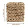 Elegante Wasserhyazinthe Handgewebter Quadratischer Taschentuchbox Halter Heimdekoration Aufbewahrungsbehälter für Küchenrolle