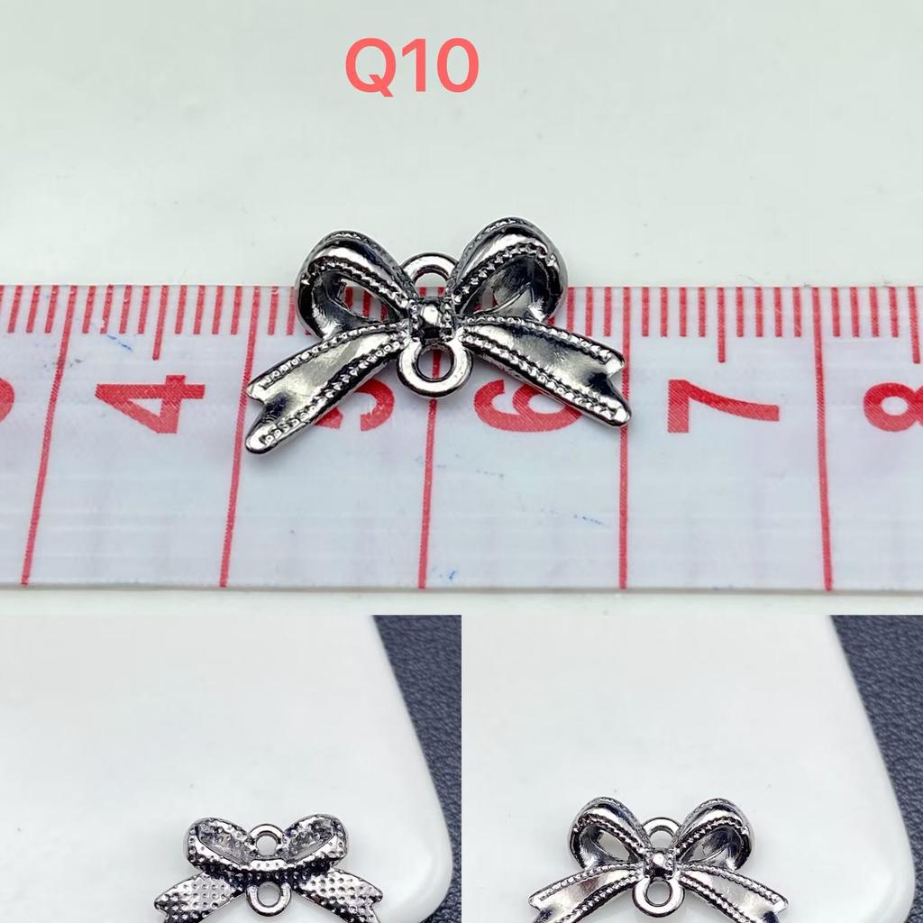 Retro Silver Butterfly & Star Bowknot Flower Alloy Jewelry Nail Gold Metal Accessories
