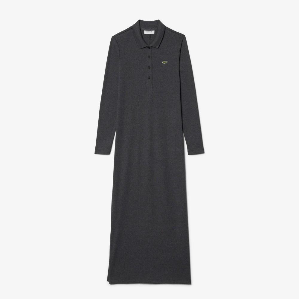 Lacoste Women's Slim Fit Long Polo Dress EF5297-55N050