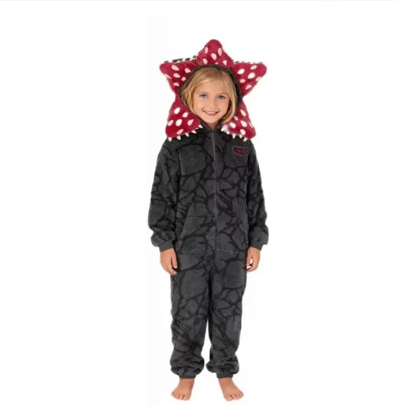 Damespyjama Demogorgon Kigurumi voor Cosplay Kostuum Kerstoutfit Onesies voor Volwassenen Homewear Kinderpyjama