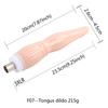 FREDORCH Sex Machine Attachment 3XLR 3PRONG Attachment Dildo For Women and Men Sex Masturbation Love Machine Dildo Sex Toys