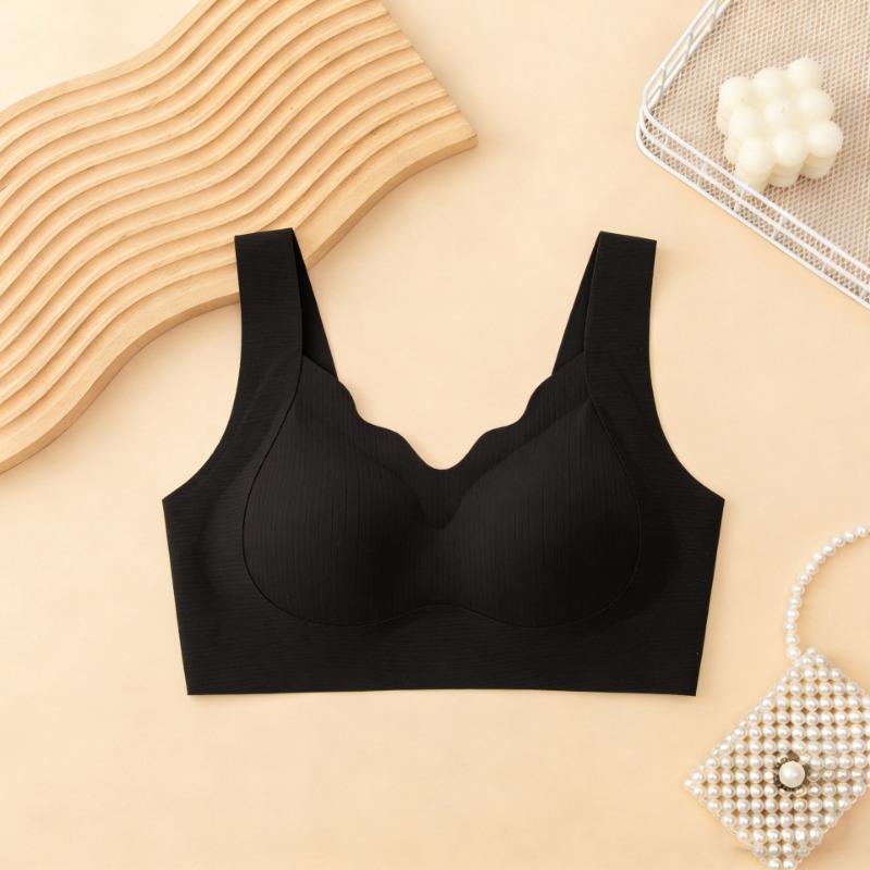 Women S Seamless Wirefree Bra Plus Size Wide Strap Supportive Backless Bra