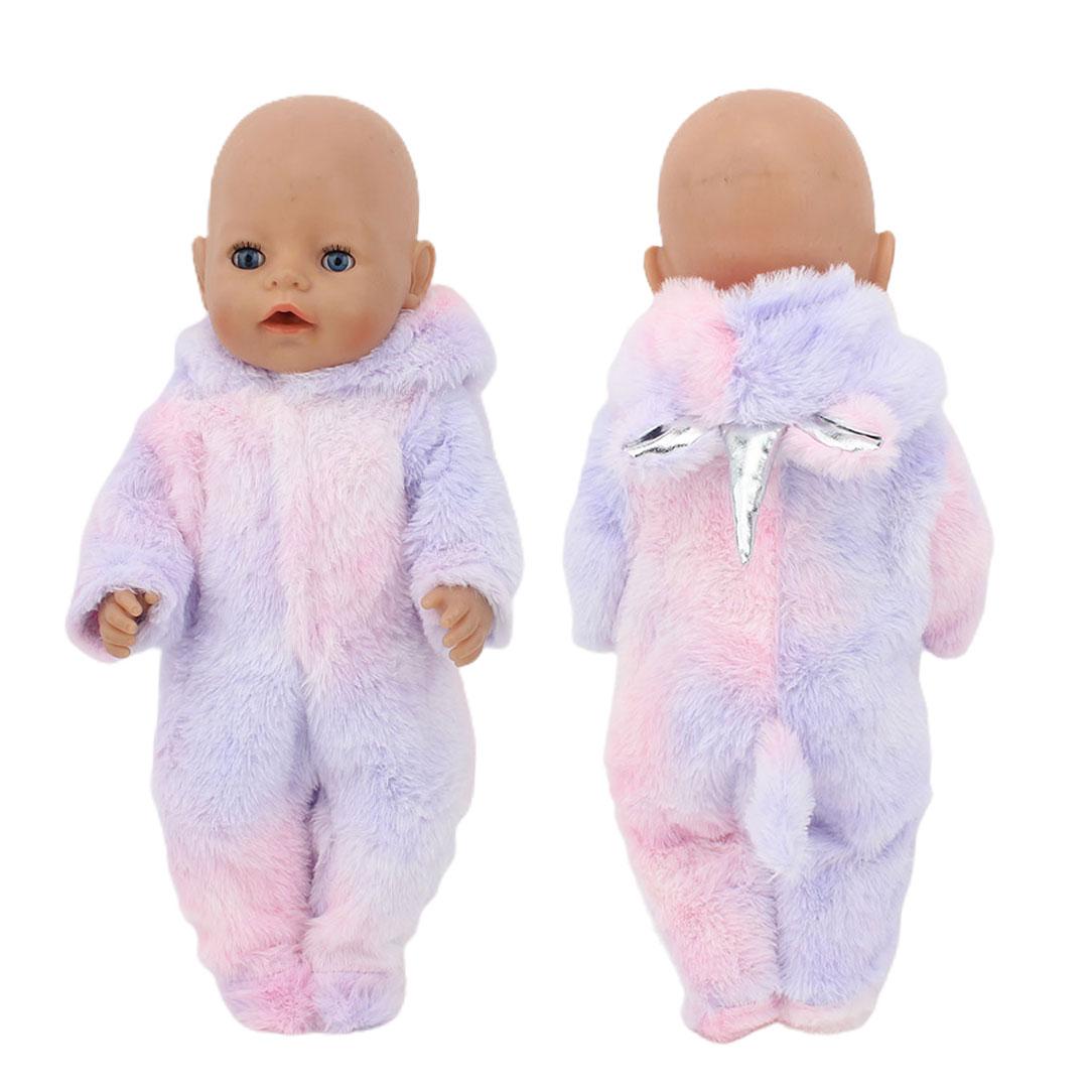 

2 шт./компл. Костюм+Обувь Наряд для куклы 43 см Милые комбинезоны Ромперы 17-дюймовая одежда для куклы аксессуар для куклы.