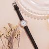 Women Round Dial Watch with Faux Leather Strap Casual Formal Watch Quartz Analog Wristwatch Gift for Birthday Christmas