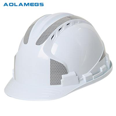Construction Safety Helmet Thicken ABS Breathable Hard Hat With Reflective Stickers Protective Helmet for Engineer Workplace Hat