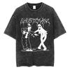 Washed Vintage Rapper Ghostemane Graphic Print Tshirt Men Women Hip Hop Rap Rock Trap Metal Gothic Oversized Tshirt Streetwear