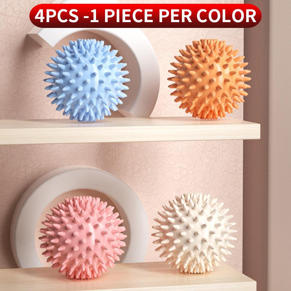 4PCS/2PCS/1PC hedgehog massage ball, PVC spine massager, used for full body stimulation, durable fitness and sports accessories