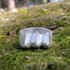 Vacactsilver Three Pointed Bold Ring