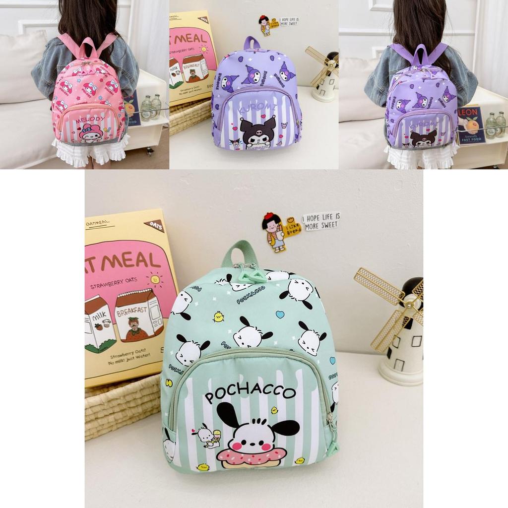 Adorable Cartoon Nylon Kids Backpack For Preschoolers Breathable And Durable