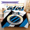 Club Brugge KV Pattern Bedding,Quilt Set Quilt Cover Pillowcase Home Birthday Gift(1 * duvet cover + 2 * pillowcase, without core)