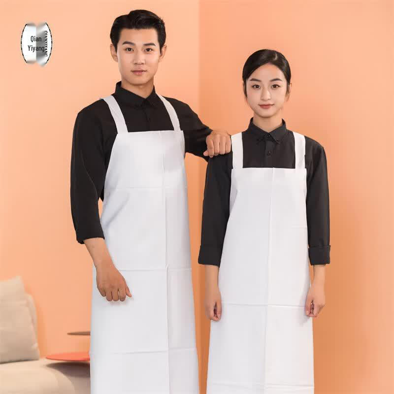 Unisex Waterproof Oil-Proof PU Kitchen Work Apron