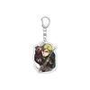 55MM Anime Attack on Titan Keychain Eren Jaeger/Mikasa Ackerman/Armin Arlert Key Chain Acrylic Model Plate Christmas Gifts