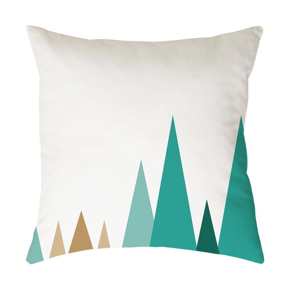 Kissen Leinen Kurzplüsch Zuhause Einfach Nordischer Stil Geometrischer Kissenbezug Sofakissen Kissenbezug