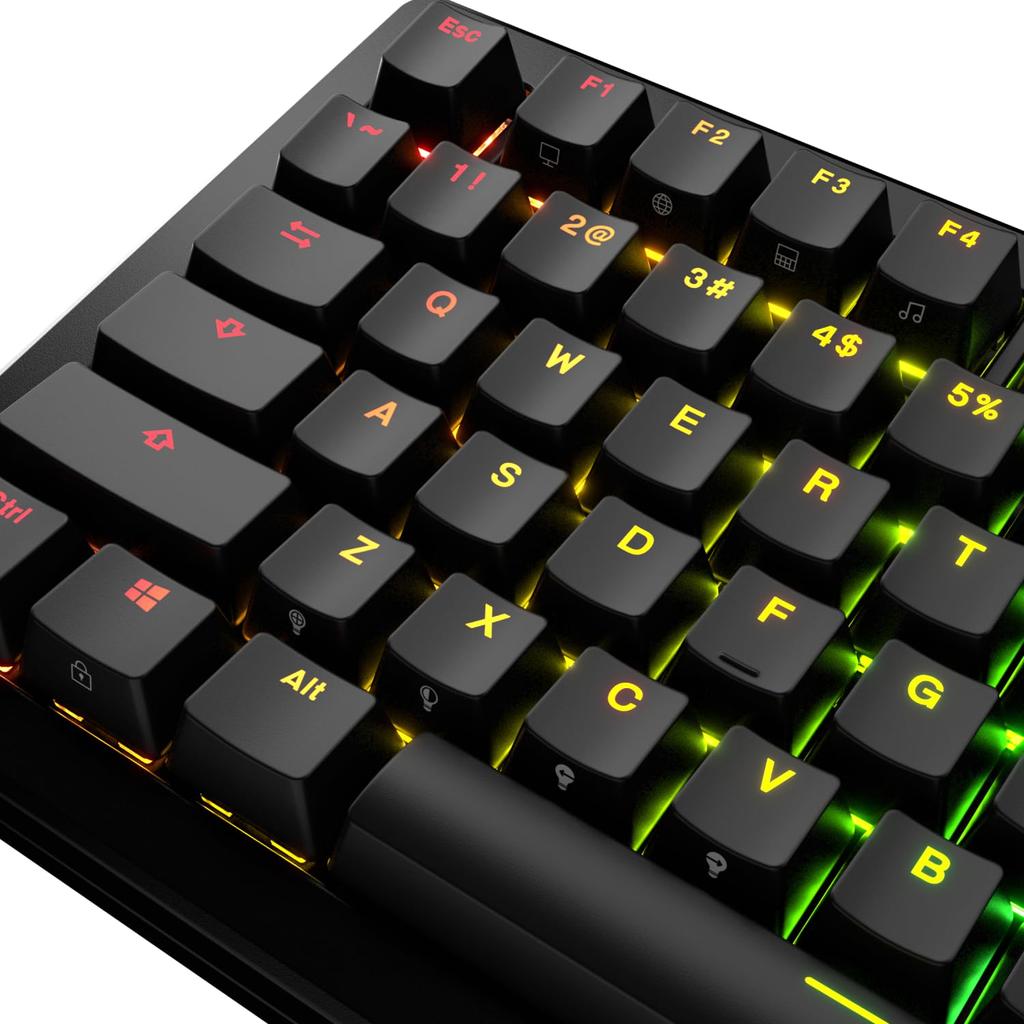 Glorious GPBT Backlit Keycaps Black - US - Retail GLO-KB-ACC-KC-GPBT-LIT-BLK-US KB0871