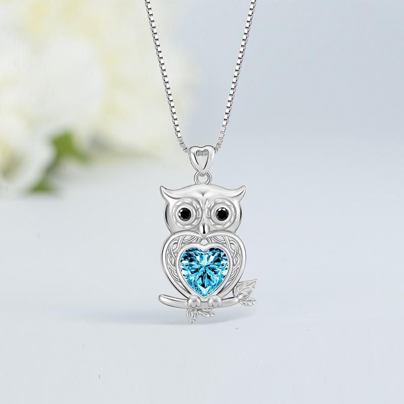 

Подвеска-ожерелье «Сова» из стерлингового серебра 925 пробы Baoyilong с австрийским кристаллом 925 Silver