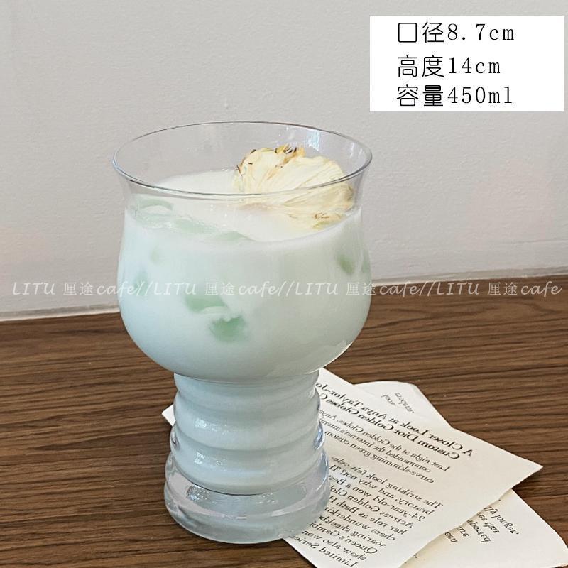 Glass Drinking Cup Juice Smoothie Iced Tea Cocktail Milkshake Beverage - 260ml To 500ml Clear Transparent Tumbler With Handle