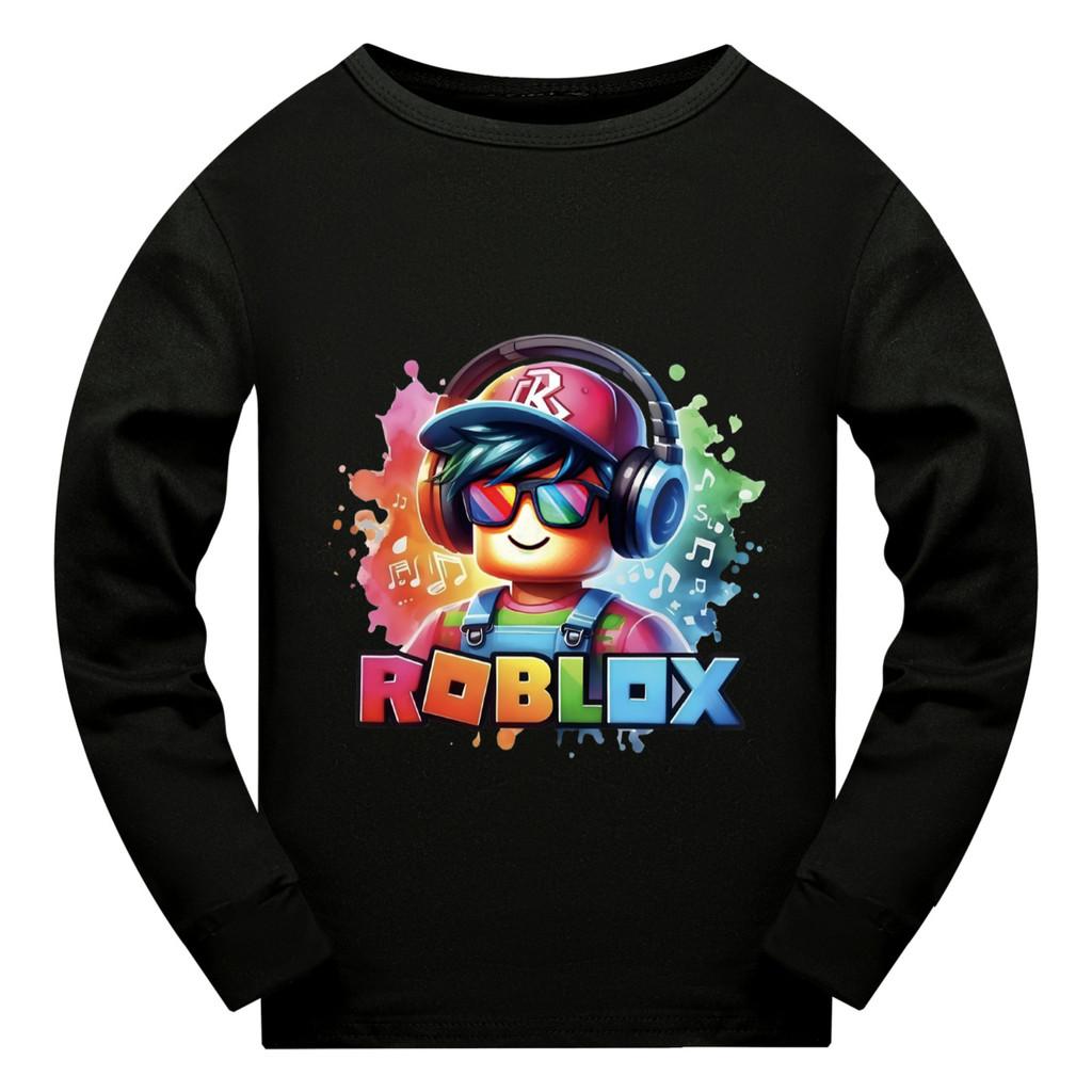5528 Kids Boys Girls Roblox Print Long Sleeves T-Shirt