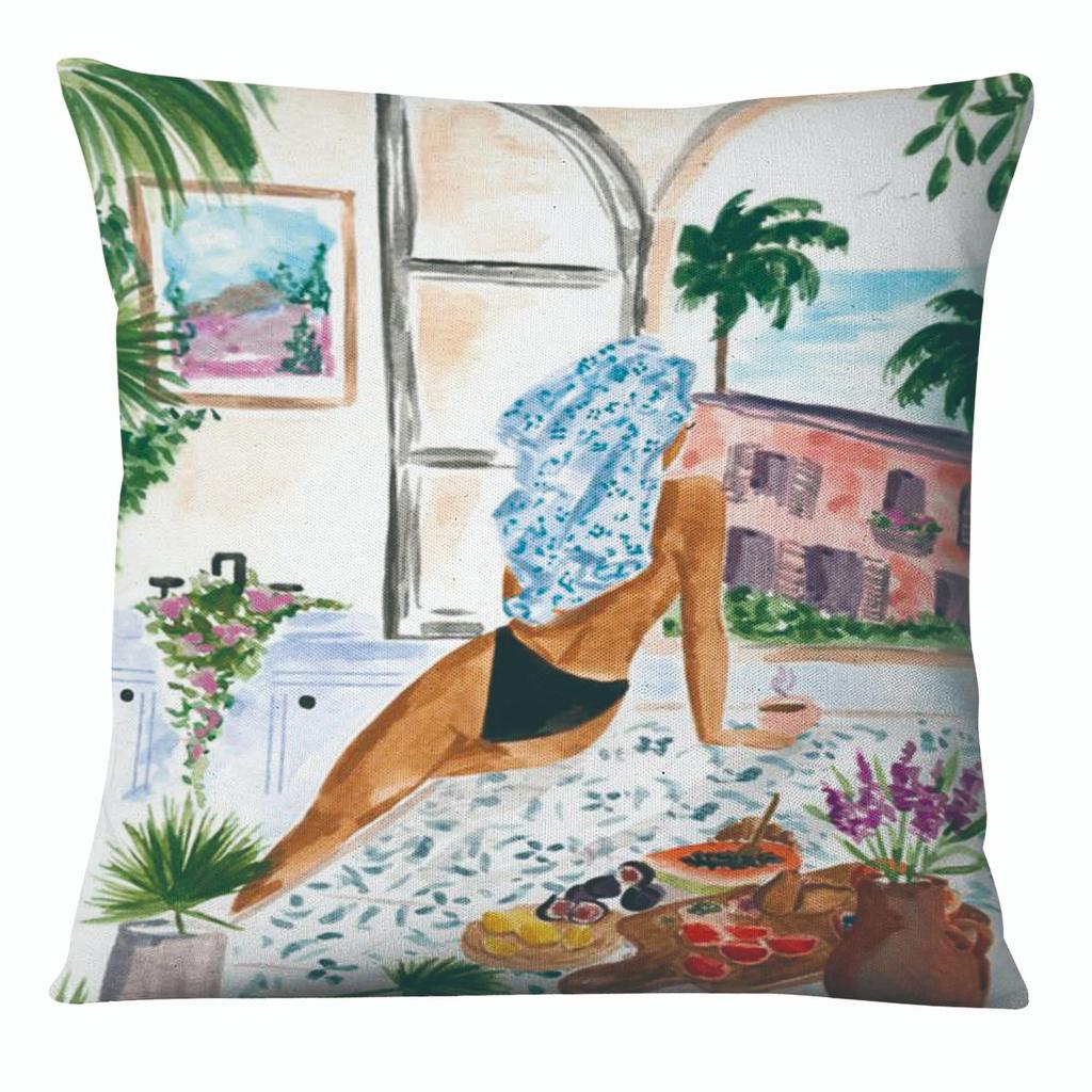 Home Pillow Call Me By Your Name Oil Painting Printing Pillowcase Watercolor Illustration Cushion Pillow