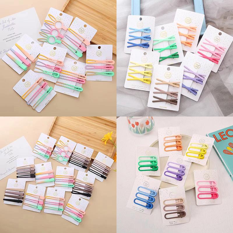 Dopamine Korean Minimalist Milk Coffee Hairpin for Women - Seamless Edge Side Bangs Clip for Frizzy Hair