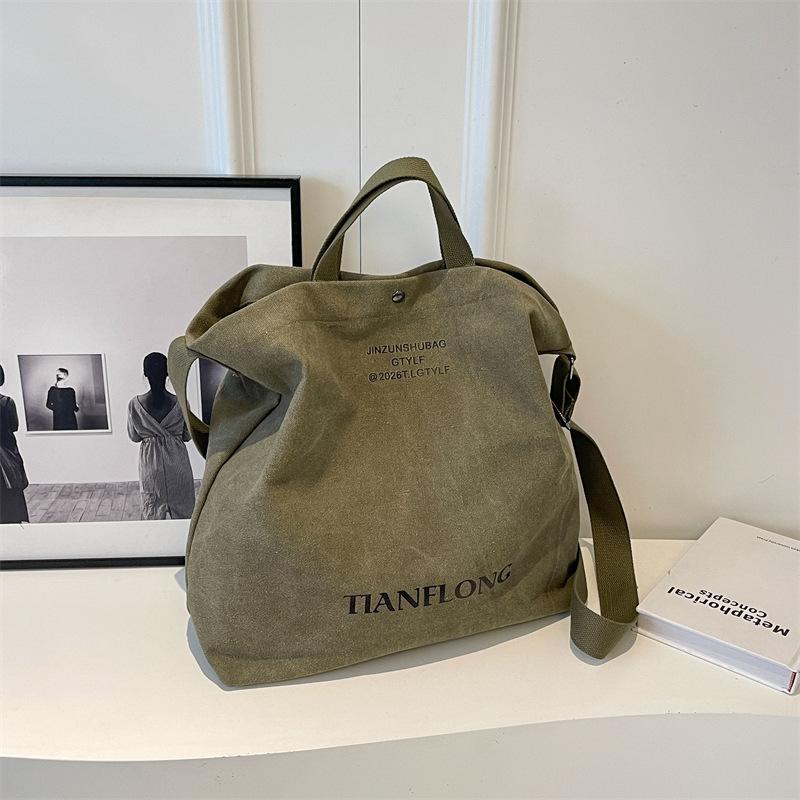 Geantă portabilă de pânză Geantă de umăr pentru navetă de mare capacitate Geantă de tip Crossbody Class pentru femei