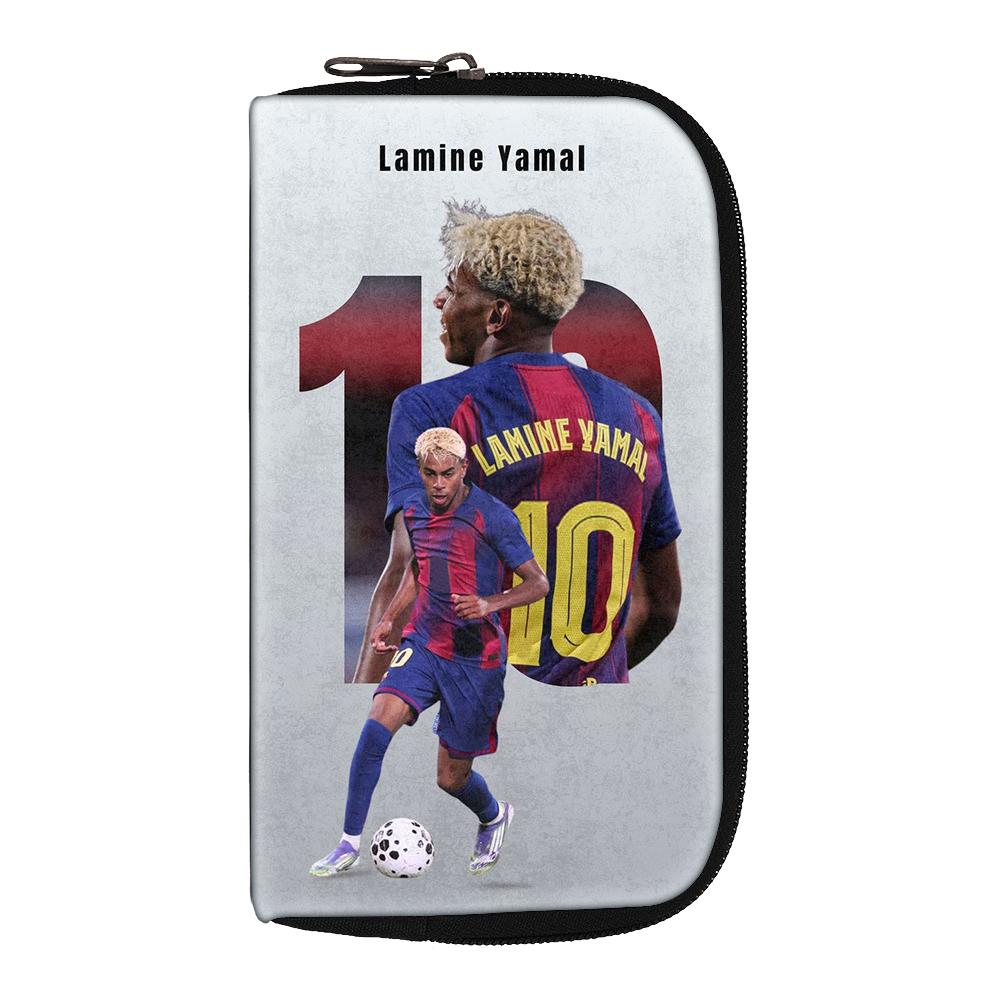 L-Lamin Yamal Wallets Portable Money Coin Purse Women Men Clutch Bag Credit Card Money Bags Storage Bag Headphone Bag