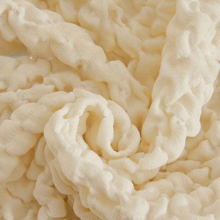 Haarcreme Stil Seersucker Sofabezug All-Inclusive Kissen Kratzfest Elastisch Staubschutz Integriertes Sofa