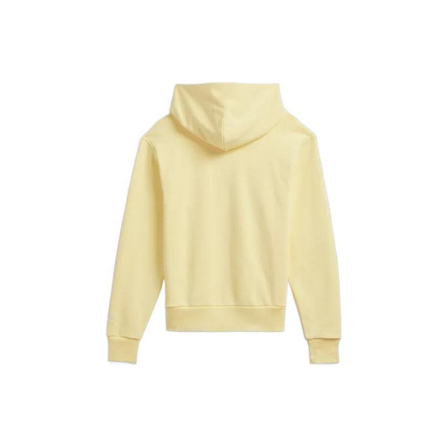 Adidas Originals Trefoil X Pharrell Williams Solid Letter Logo Print Hoodie Unisex Tops Yellow H46993