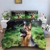 German Shepherd Printed Duvet Set Comfort Animal Digital Printed Four Seasons Bedding Set