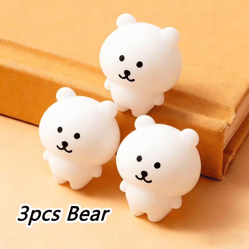 1-6Pcs Self Deprecating Bear Pinch Fun Little Bear Pinch Cute Expression Stress-Relieving Pocket Squeeze Toys