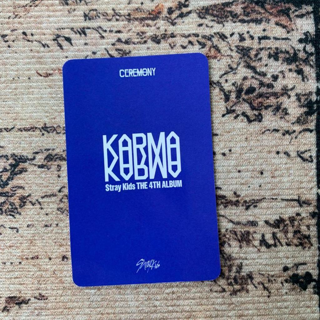 [USED] Hyunjin Straykids Sanok KARMA Pre-recorded Straykids Korean Trading Card