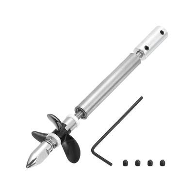 Uxcell RC Boat Drive Shaft W Propeller and Coupling Joint Assembly Kit, L100mm Shaft, L25mm Sleeve, D36mm Three-Propeller, Fits 2mm Motor Shaft