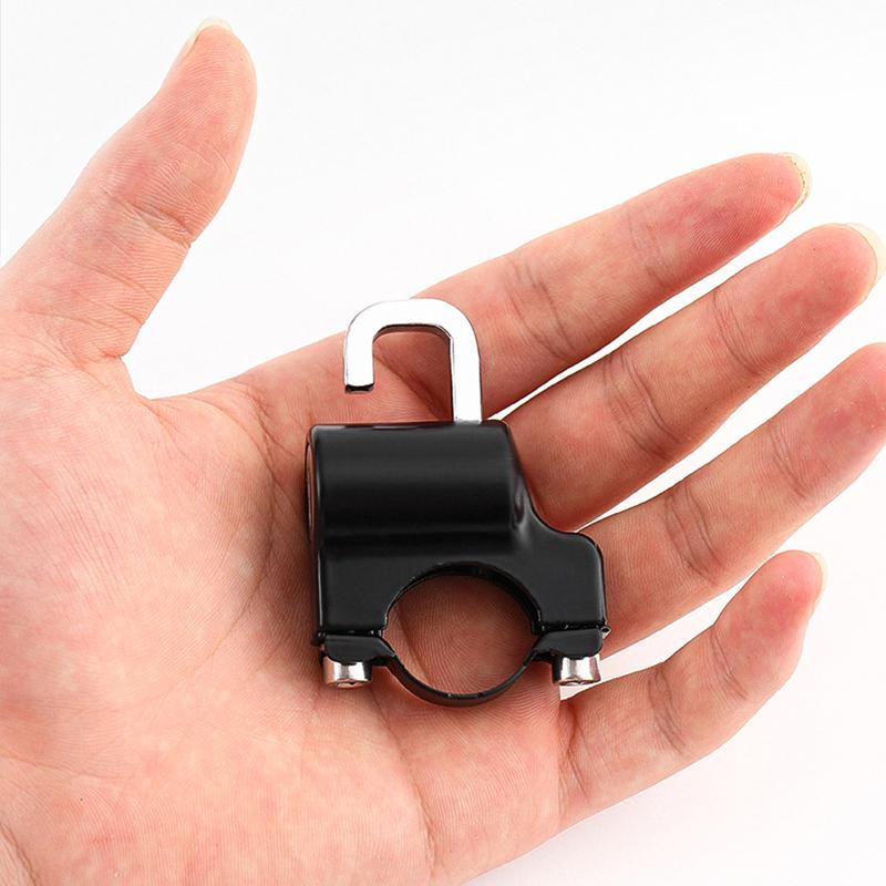 Motorcycle Helmet Lock Alloy Anti-Theft Fixed Lock Multifunction Motorcross Bicycle Storage Holder Bracket Hook Moto