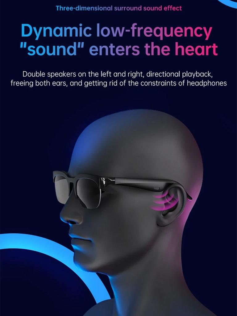 2026 New Smart Glasses AI Translation Bluetooth Conversation Recording Listening To Music Smart Sunglasses for Men Women